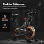Stationary bike with FitVect branding on a dark background