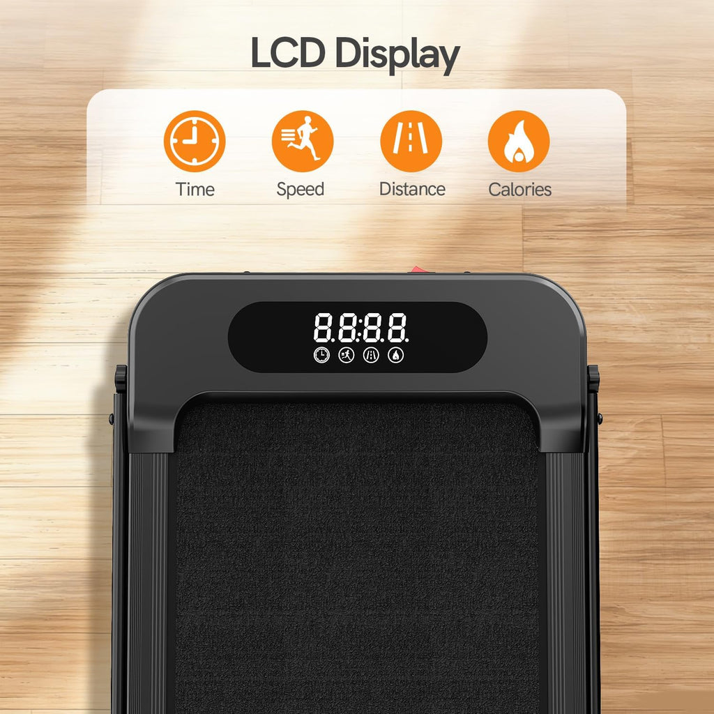 A Fitvect treadmil with LCD display on the ground