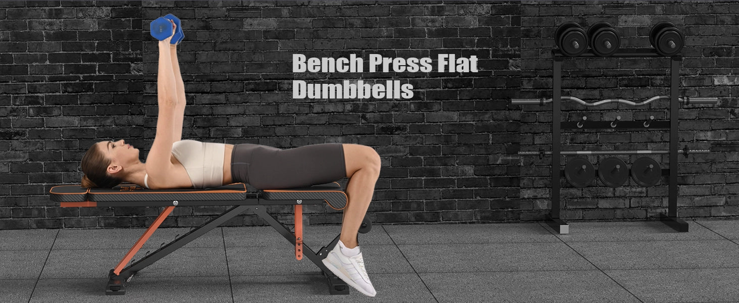 Person performing bench press with dumbbells in a gym setting